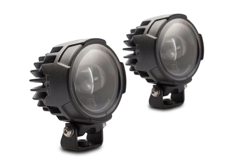 Set de 2 Faros delanteros de LUZ LARGA auxiliar Homologados con interruptor