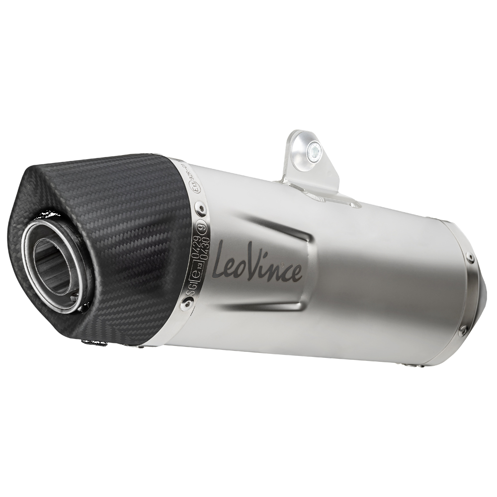 Sistema de escape completo HOMOLOGADO Leo Vince One Evo acero inox. para Yamaha Xmax 125
