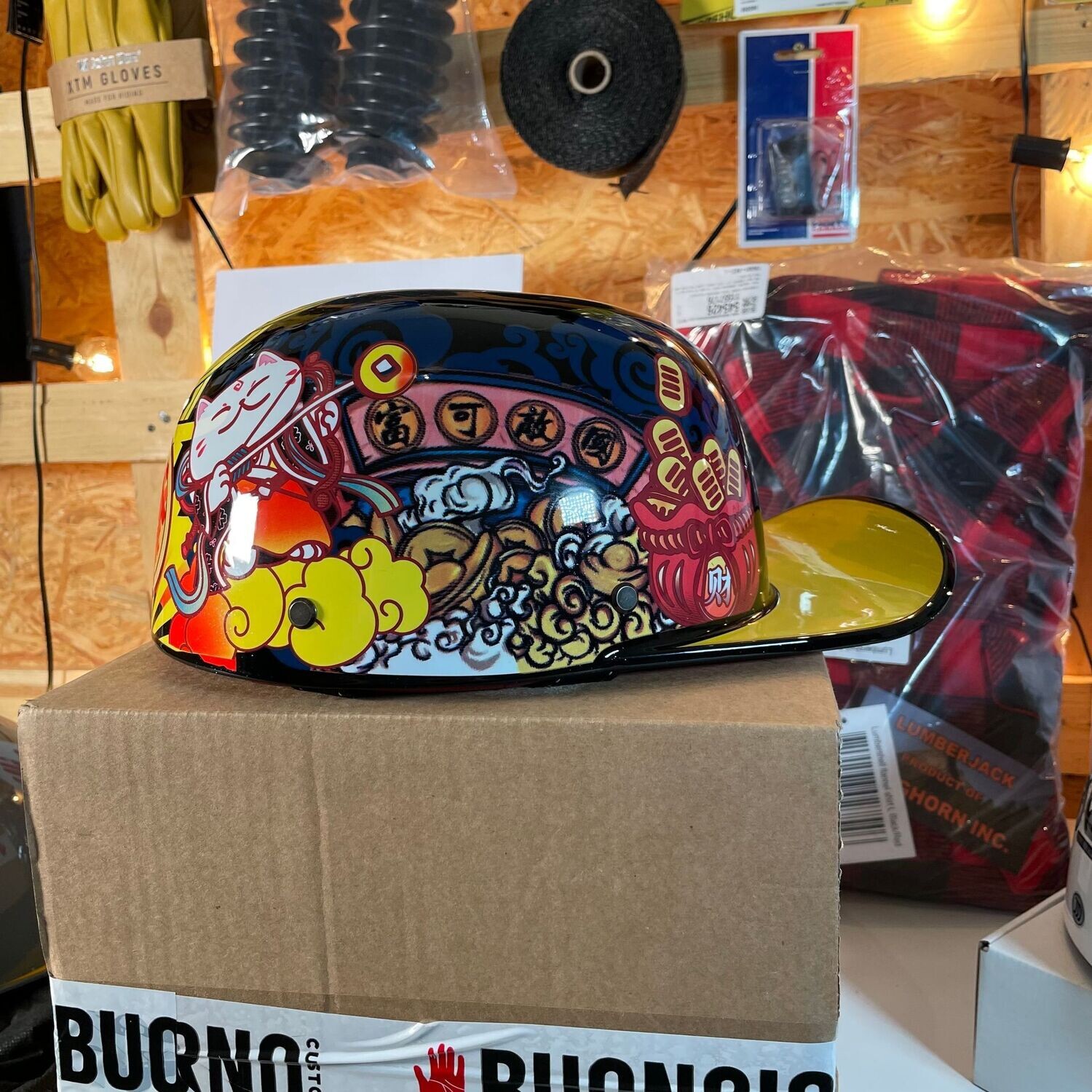 Casco con visera tipo gorra Cap con diseño Japón
