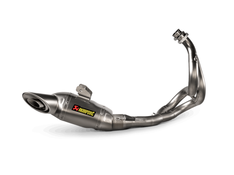Sistema de escape completo Akrapovic Racing Line para Kawasaki Z650y Ninja 650