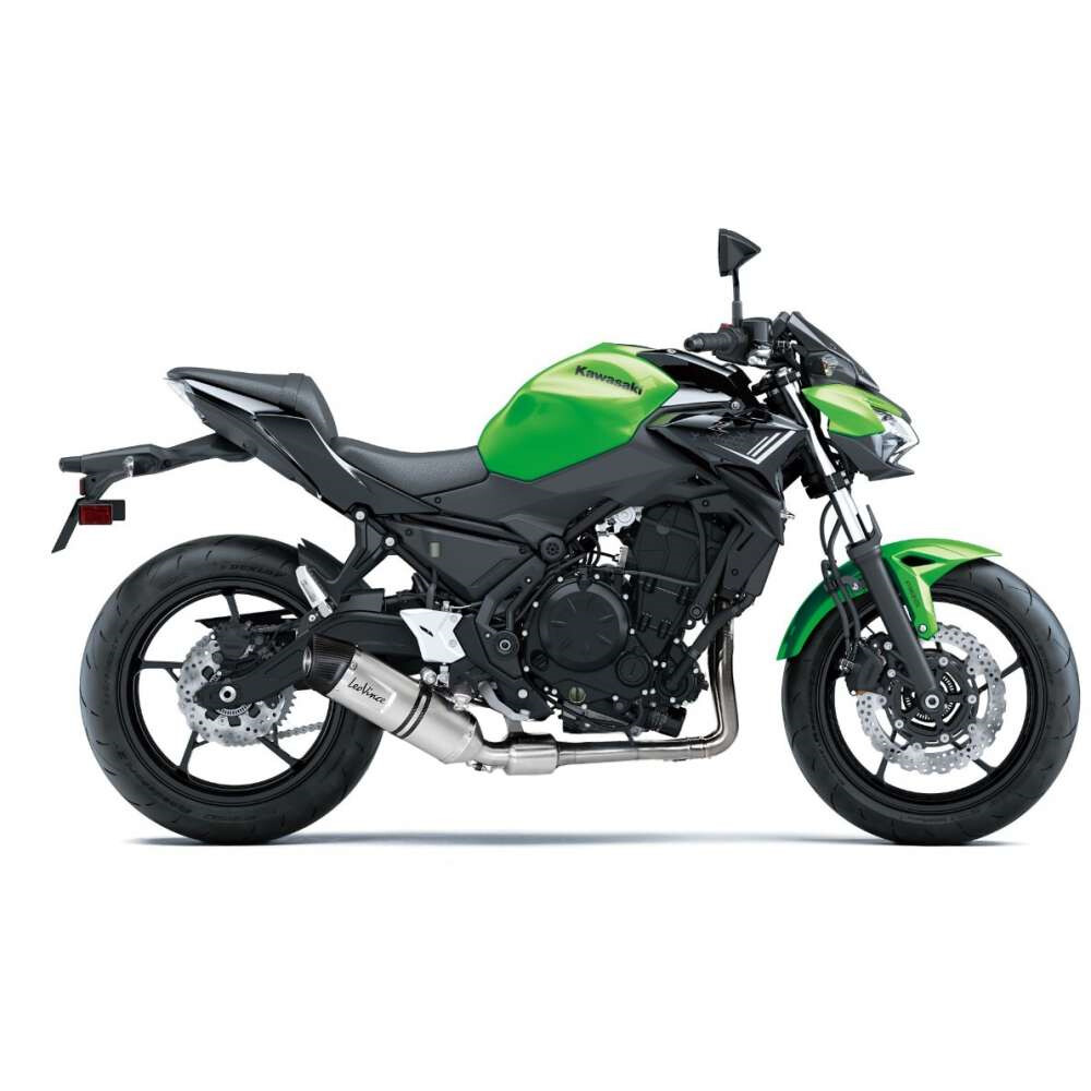Sistema de escape Homologado completo Leo Vince LV One Evo acero inoxidable para Kawasaki Z650 y Ninja 650