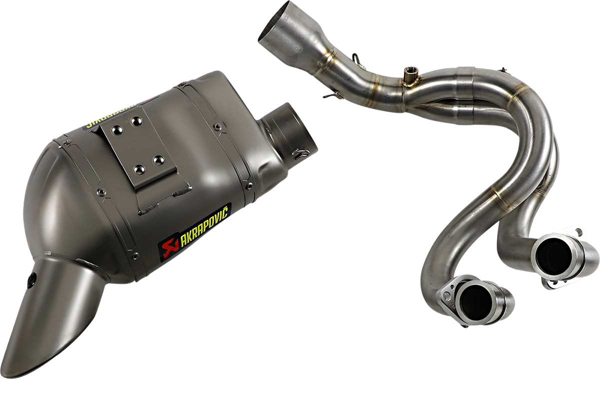 Sistema de escape completo Akrapovic Racing Line para Kawasaki Z650, Ninja 650 y Z650RS