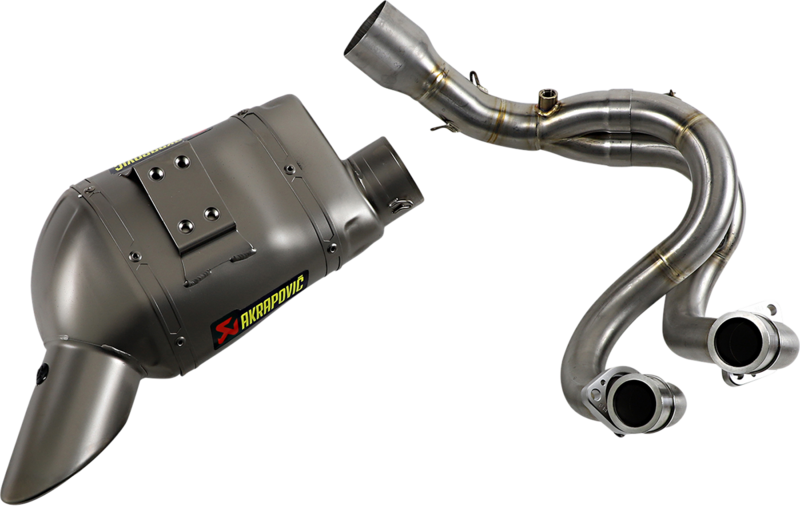 Sistema de escape completo Akrapovic Racing Line para Kawasaki Z650, Ninja 650 y Z650RS