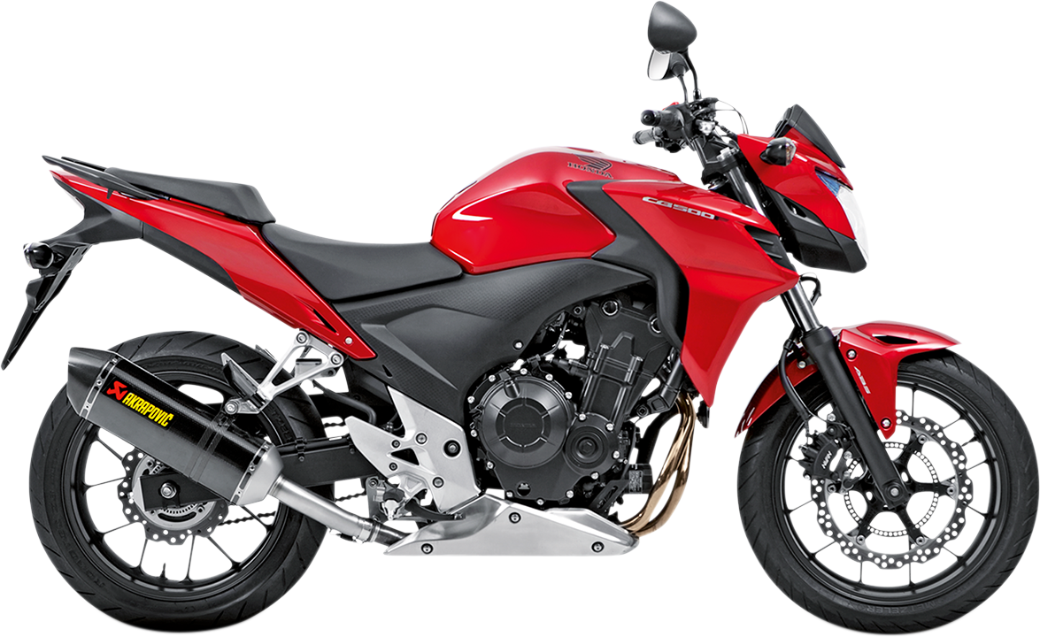 Silenciador Homologado Akrapovic para Honda CB 500 F, X y R Escape Slip-On Line en fibra de carbono