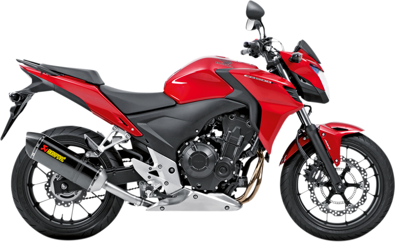 Silenciador Homologado Akrapovic para Honda CB 500 F, X y R Escape Slip-On Line en fibra de carbono
