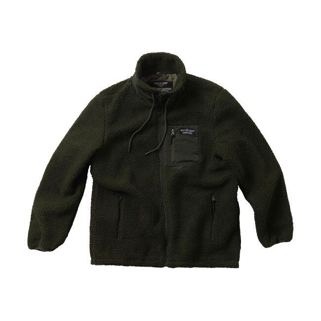 CHAQUETA POLAR WEST COAST CHOPPERS ANVIL VERDE OLIVA MOTO