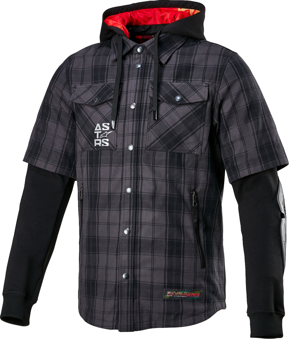 Chaqueta camisa con protecciones Alpinestars para Moto Gris y negro