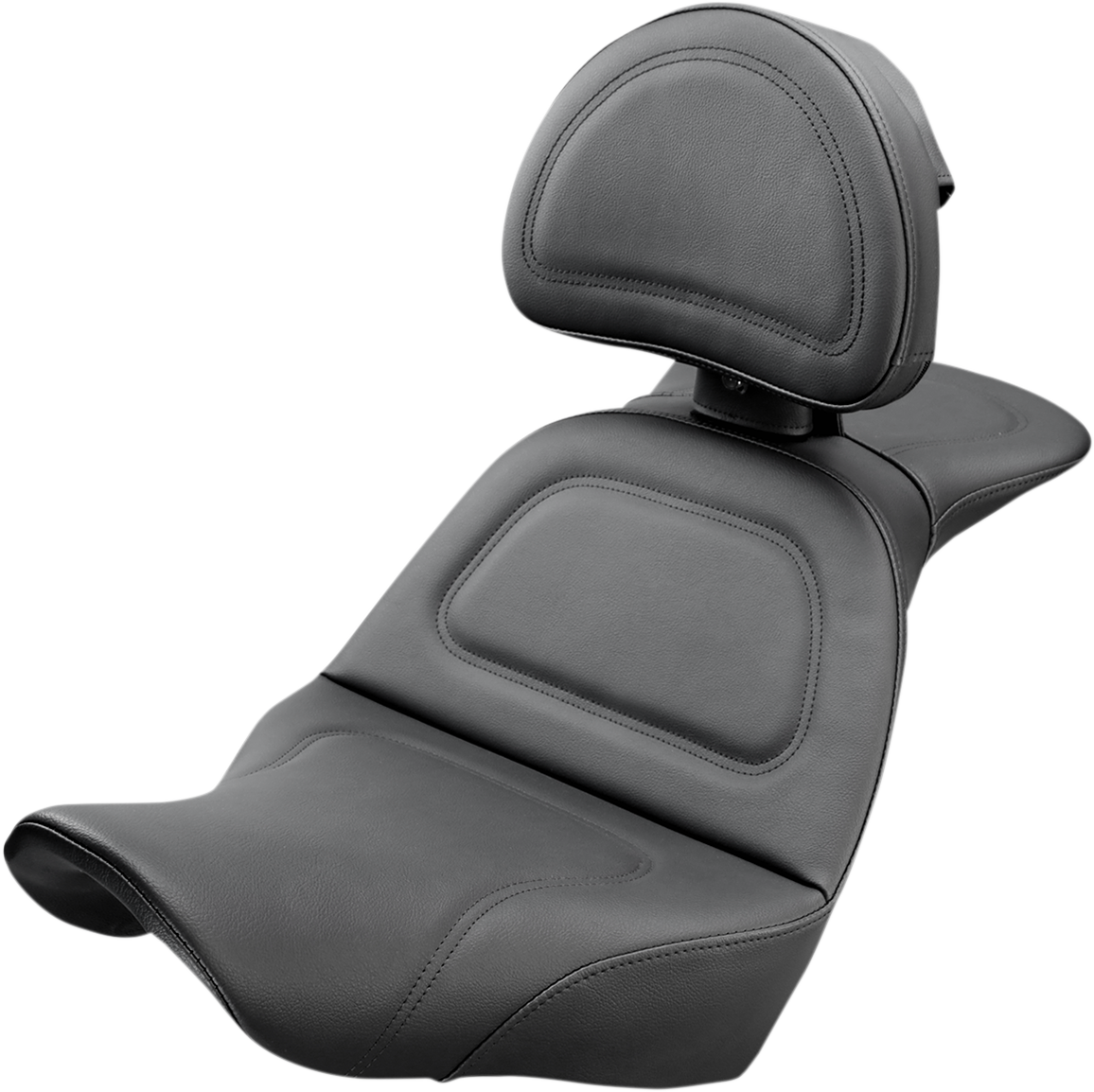 Asiento SADDLEMEN Explorer™ negro con respaldo para Harley Davidson Softail