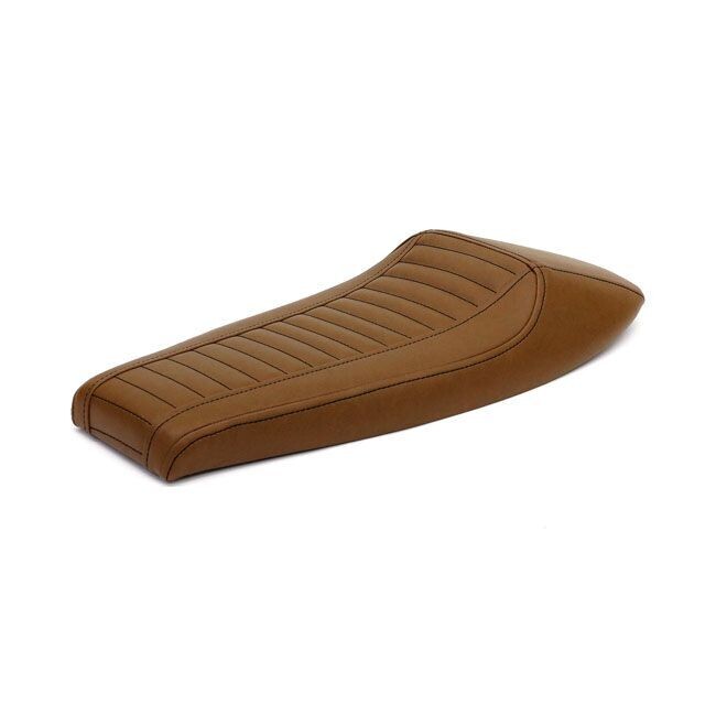 Asiento universal marron cafe racer flat tracker lineas