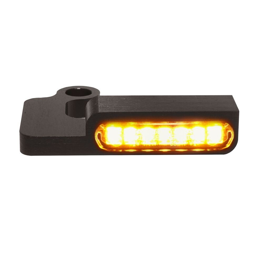 96-13 XL- Set de DOS intermitentes LED Homologados  HEINZ BIKES para manillar Sportster