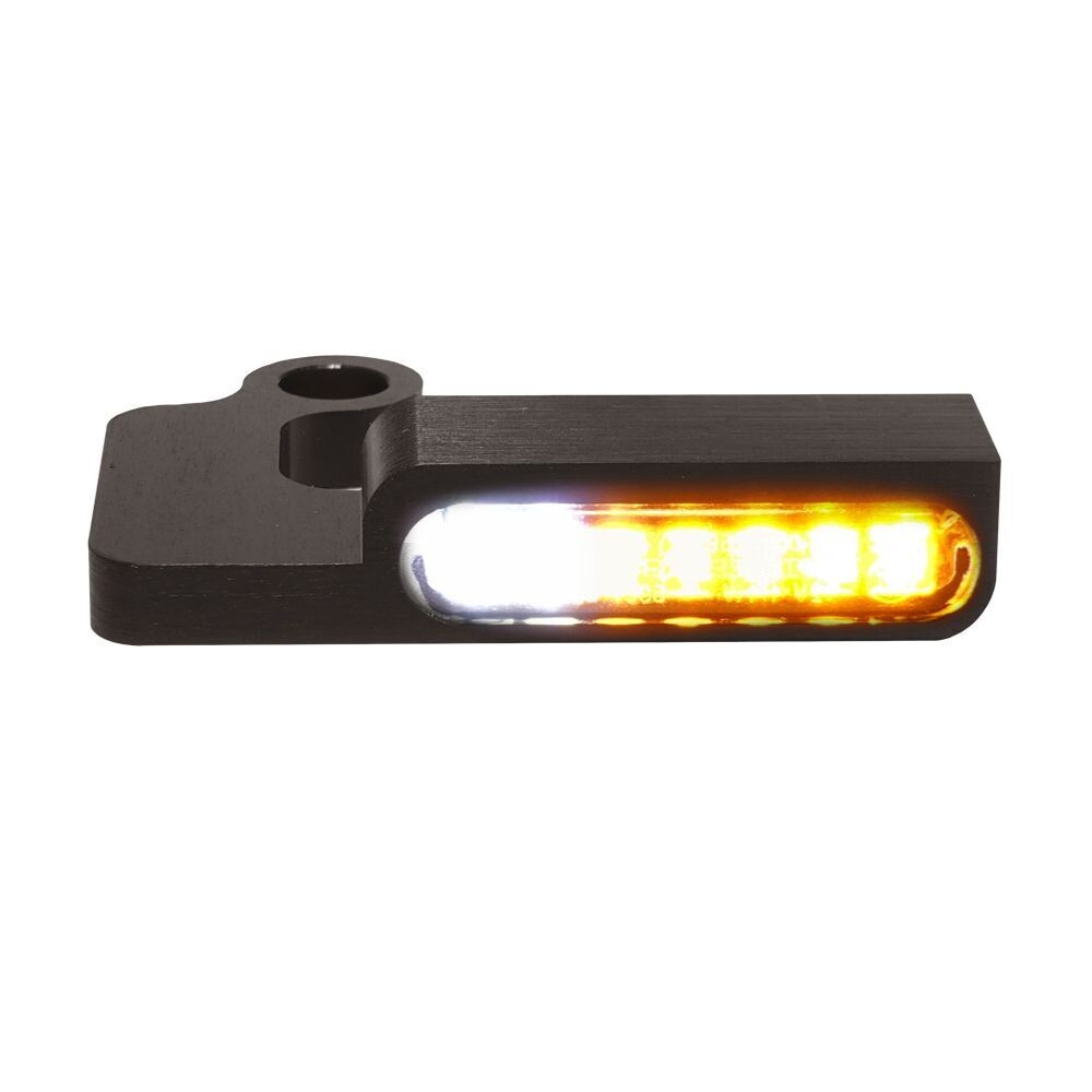 96-13 XL- Set de DOS intermitentes LED Homologados con luz de posición 2 en 1 HEINZ BIKES para manillar Sportster