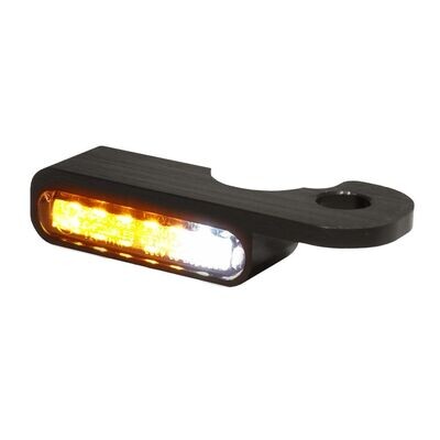 Set de DOS intermitentes LED Homologados con luz de posición 2 en 1 HEINZ BIKES para manillar Harley Davidson VROD