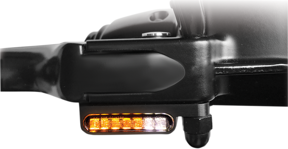 Set de DOS intermitentes LED Homologados con luz de posición 2 en 1 HEINZ BIKES para manillar Harley Davidson DYNA