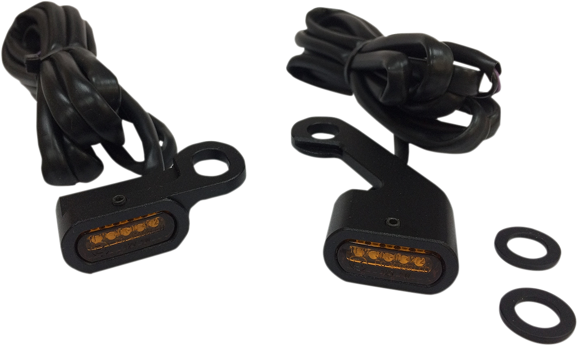 14-22 XL- Set de DOS intermitentes LED Homologados DRAG SPECIALTIES para manillar Sportster