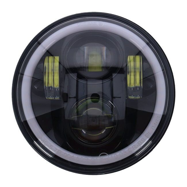 Faro Led HOMOLOGADO ojo de ángel 14cm delantero para moto 5.75" Universal