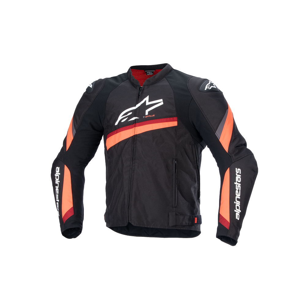 Chaqueta Alpinestars con protecciones  para moto negra y naranja