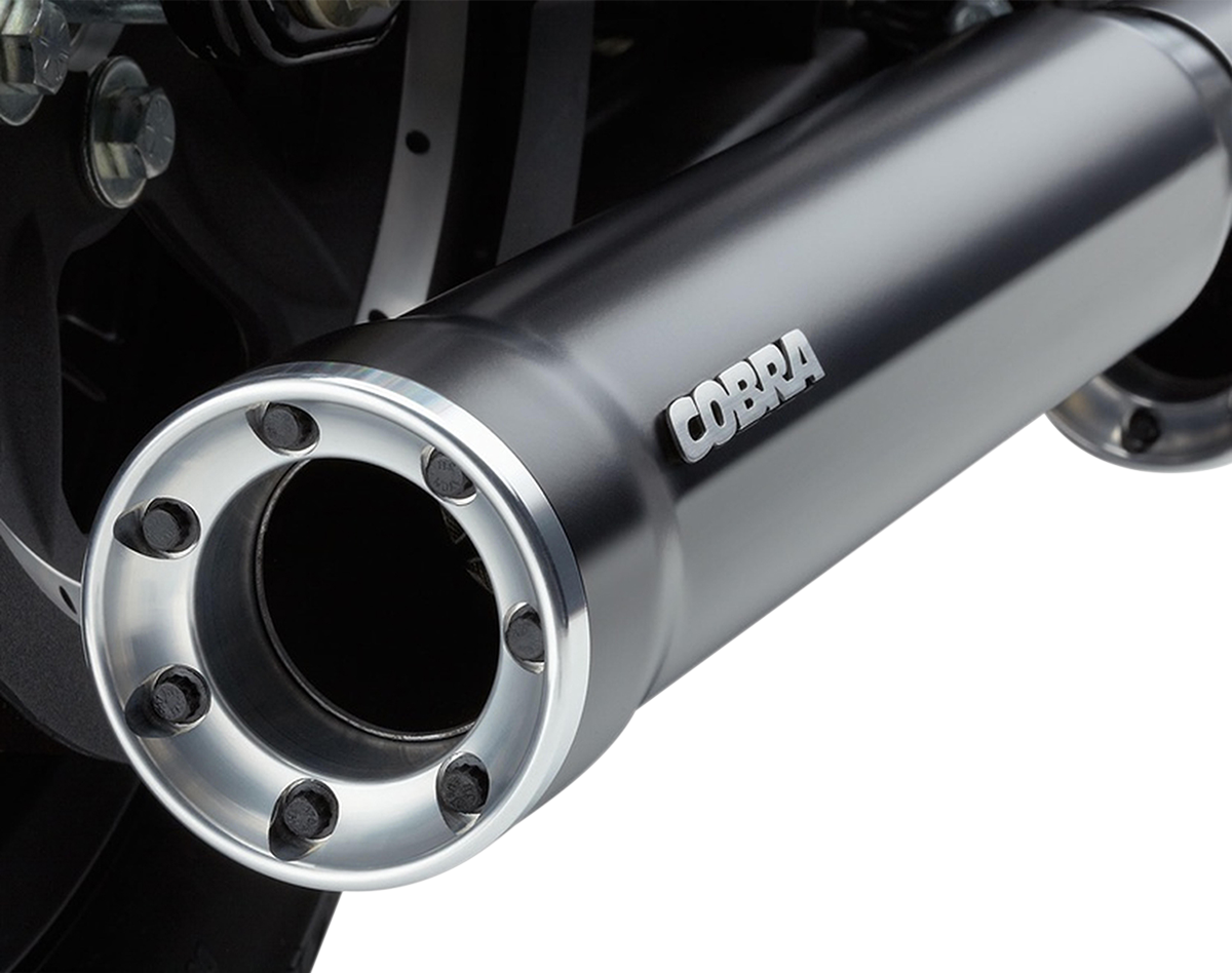 XL 14-22- Silenciadores Mufflers COBRA Slip-On RPT 3" para Harley Davidson Sportster 6081RB