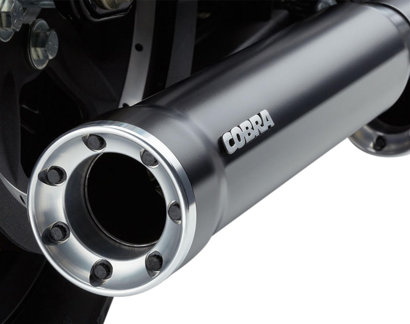 XL 14-22- Silenciadores Mufflers COBRA Slip-On RPT 3" para Harley Davidson Sportster 6081RB