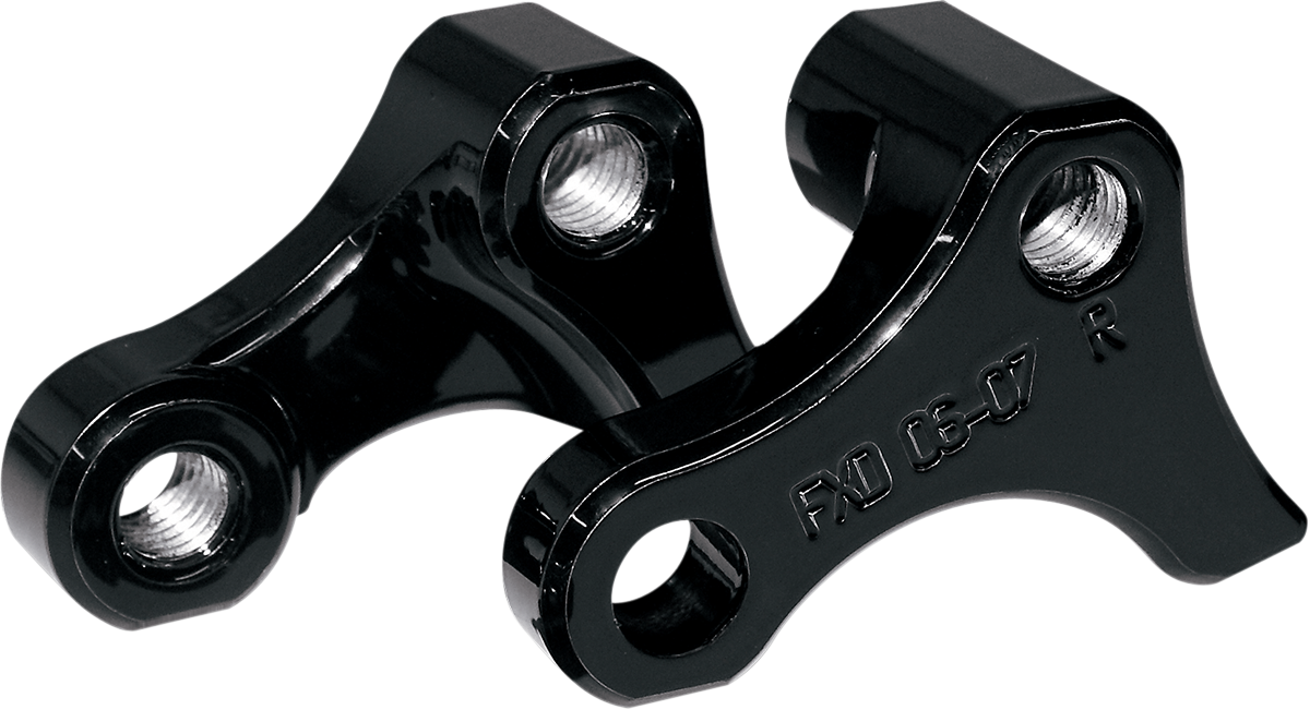 Kit de rebaje de suspensión trasera 2,5 cm (1") negro para Harley Davidson DYNA 91-17