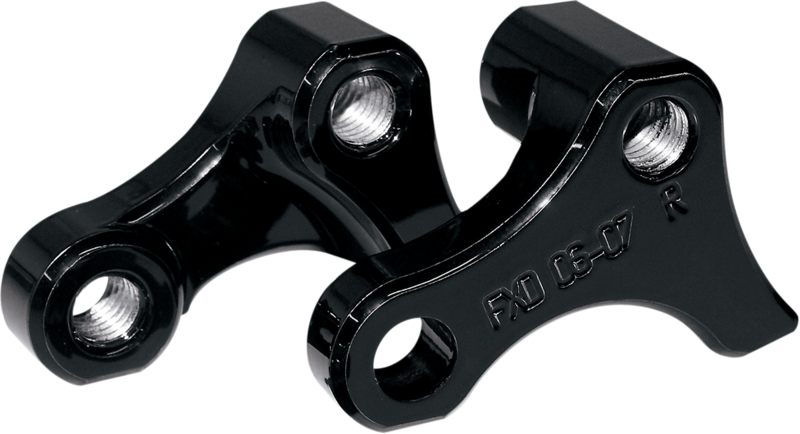 Kit de rebaje de suspensión trasera 2,5 cm (1") negro para Harley Davidson DYNA 91-17