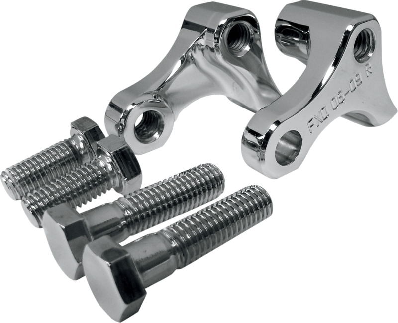 Kit de rebaje de suspensión trasera 2,5 cm (1") cromado para Harley Davidson DYNA 91-17