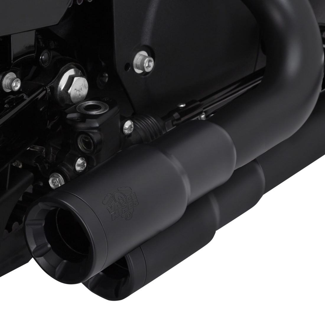 XL 14-20- Escapes 2 a 2 VANCE & HINES PCX HI OUTPUT Mini Grenades negros Sportster