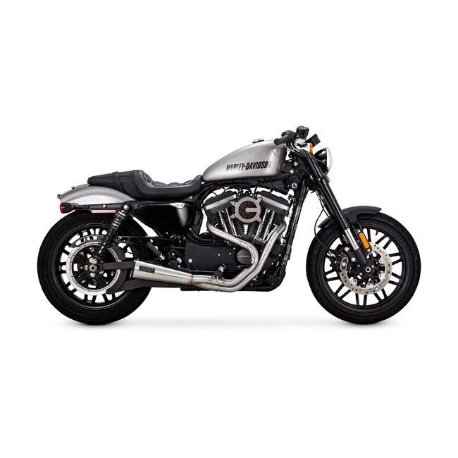 XL 04-22- Escapes Vance & Hines 2 a 1 PCX BRUSHED Upsweep inox Sportster
