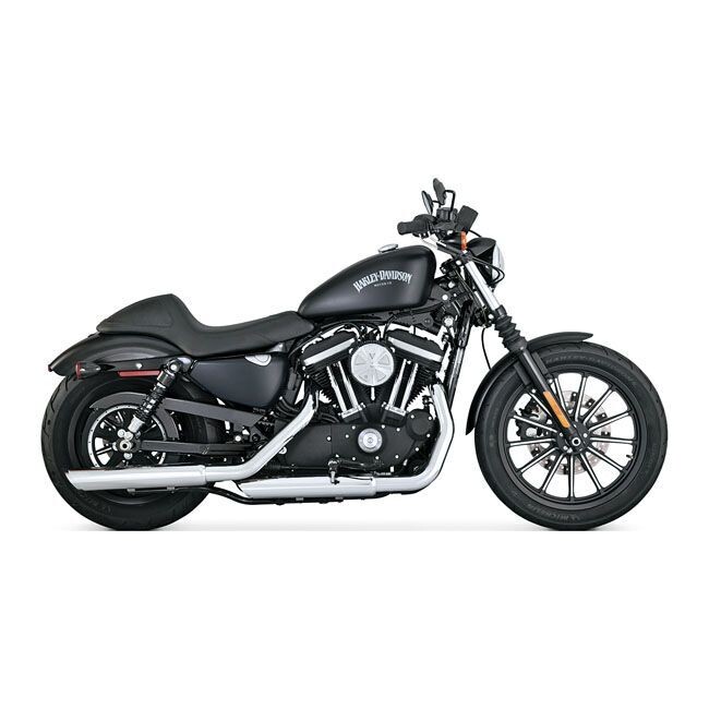 XL 14-22- SILENCIADORES VANCE & HINES TWIN SLASH 3" SLIP-ON PCX MUFFLERS CROMADOS Sportster