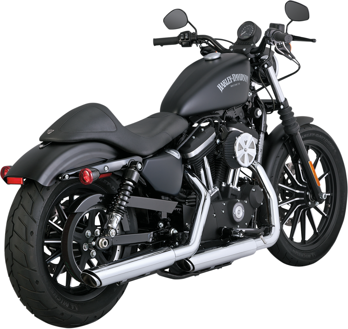 XL 14-19- SILENCIADORES VANCE & HINES TWIN SLASH 3" SLIP-ON MUFFLERS CROMADOS Sportster