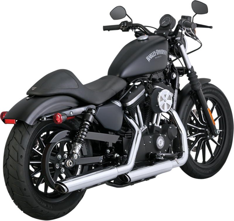 XL 14-19- SILENCIADORES VANCE & HINES TWIN SLASH 3" SLIP-ON MUFFLERS CROMADOS Sportster