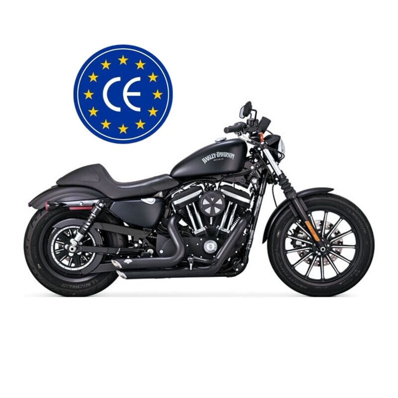 XL 17-20 -¡HOMOLOGADOS! ESCAPES VANCE & HINES THORCAT, 'ANARCHY' 2-1/2" SHORT SHOTS Sportster