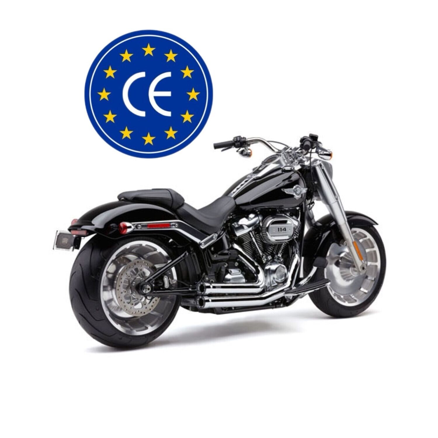18-20- ¡HOMOLOGADOS! THORCAT-COBRA, SPEEDSTER SHORTS RPT CROMADOS Softail