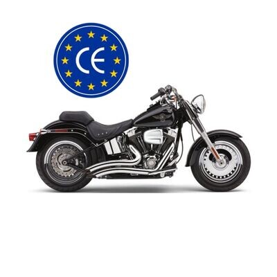 14-16- ¡HOMOLOGADOS! THORCAT-COBRA, SPEEDSTER SHORT SWEPT CROMADOS Softail