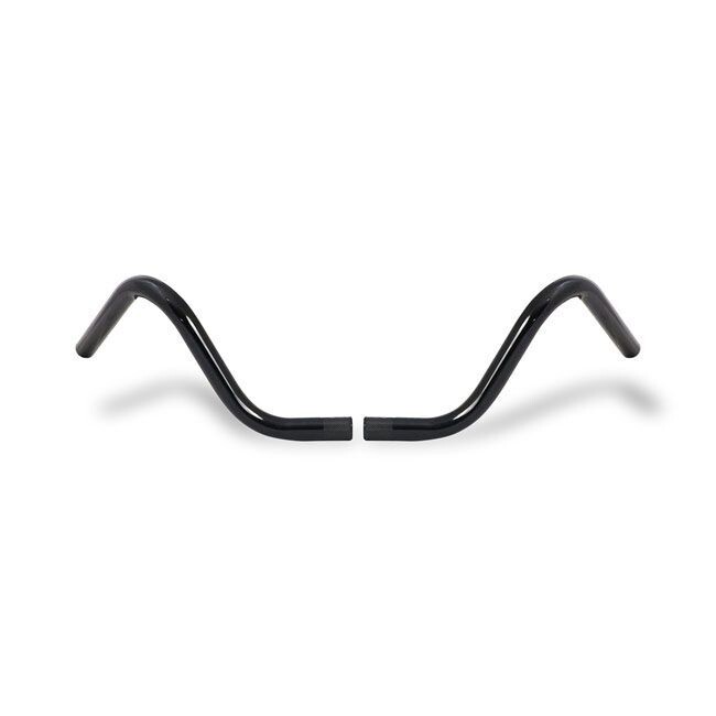 Manillar 2-PIECE BUCKHORN STYLE 25mm (1") negro