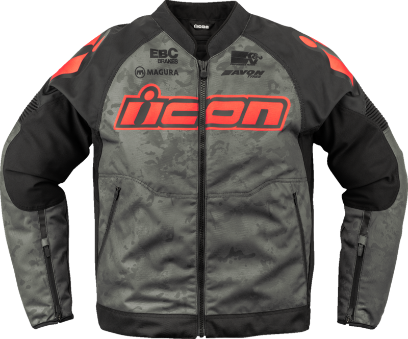 Chaqueta ICON Overlord3 Magnacross para moto verano