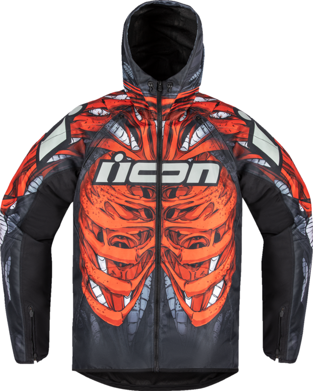 Chaqueta ICON Airform Maniker para moto verano con capucha