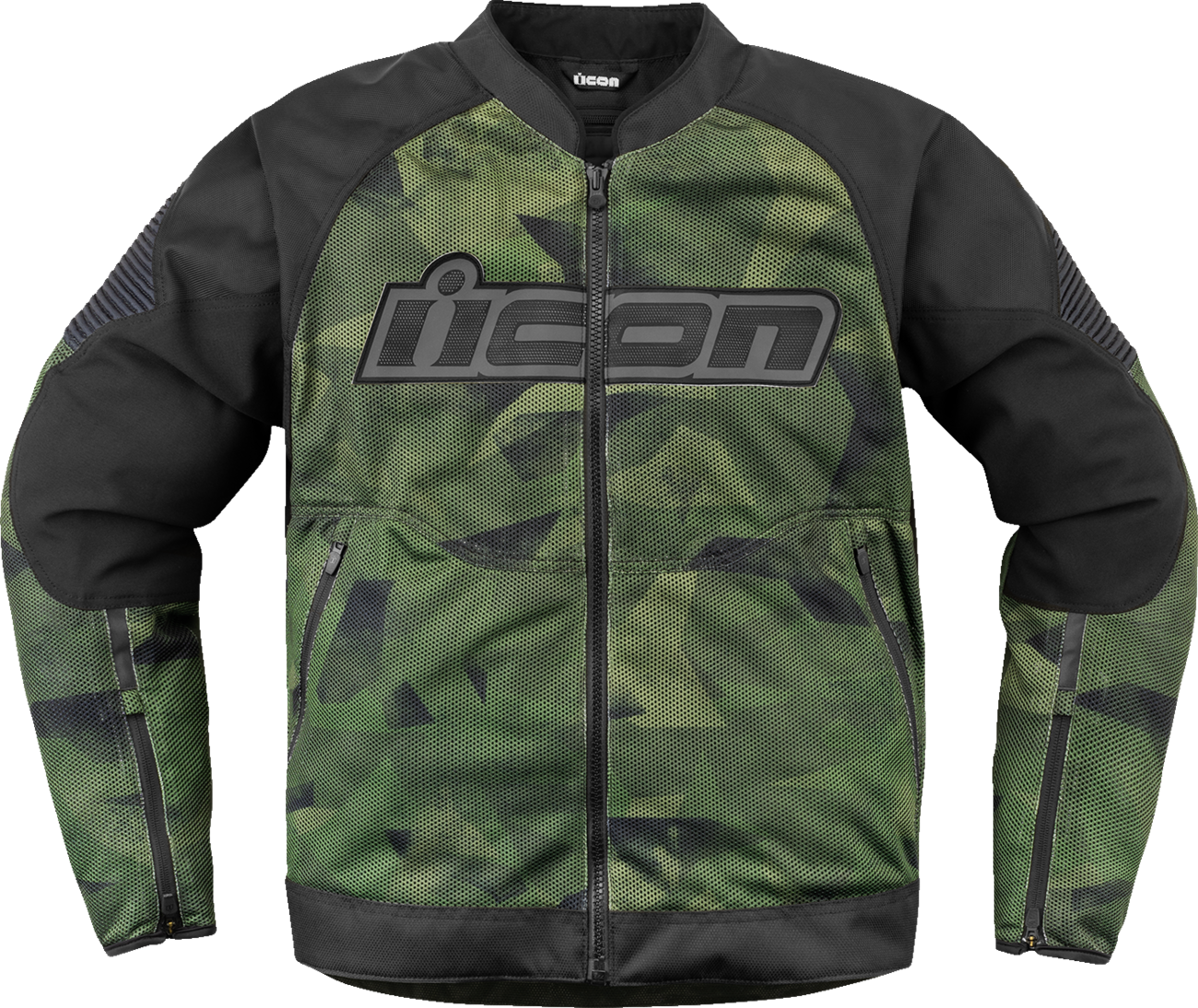 Chaqueta ICON Overlord3 Mesh Camo militar para moto verano