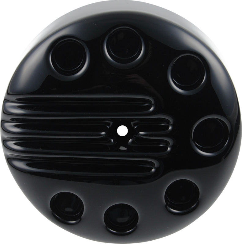 14-22 XL- Tapa filtro de aire "Slotted" Negro Brillo