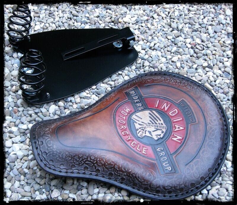 15-24 INDIAN SCOUT- Kit base + Asiento individual Bobber Monoplaza Piel