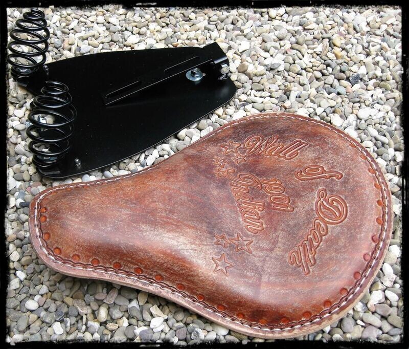 15-24 INDIAN SCOUT- Kit base + Asiento individual Bobber Monoplaza Piel