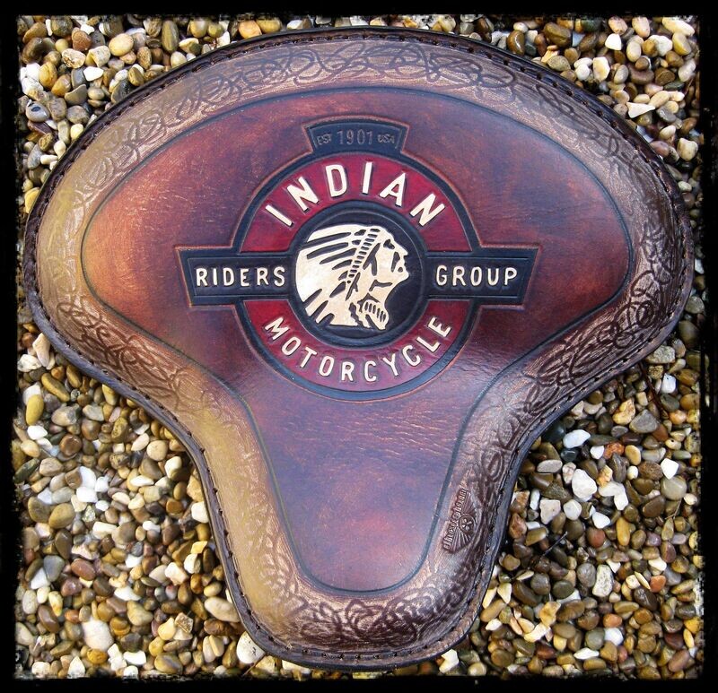 15-24 INDIAN SCOUT- Kit base + Asiento 1920 individual Bobber Monoplaza Piel