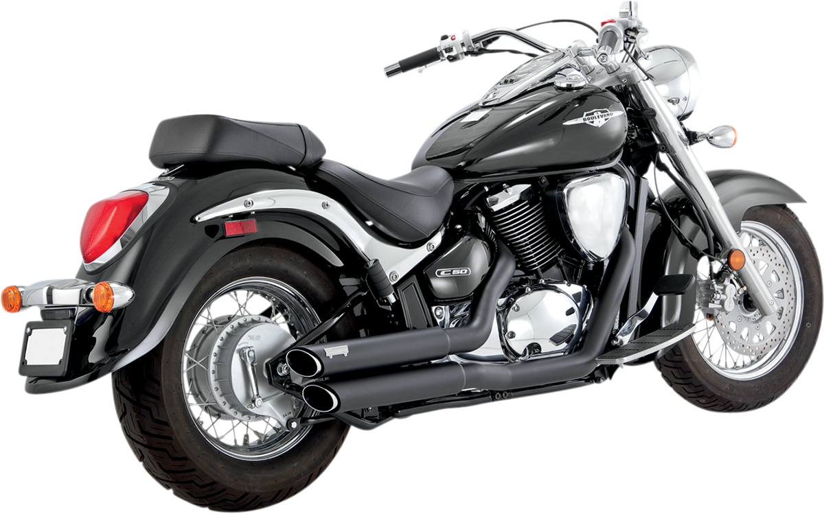 05-09 INTRUDER 800-  Escape Vance & Hines Twin Slash Staggereds