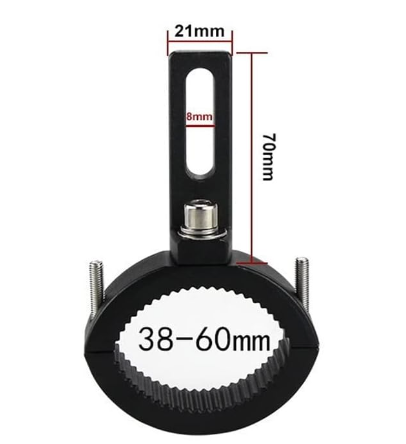 Soporte para faros auxiliares para horquillas de 38mm a 60mm