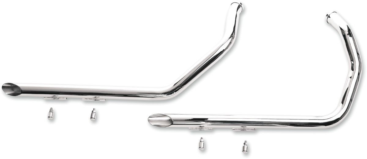 XL 04-13- Drag Pipes PAUGHCO dobles diseño Slash-Cut de 1-3/4"
