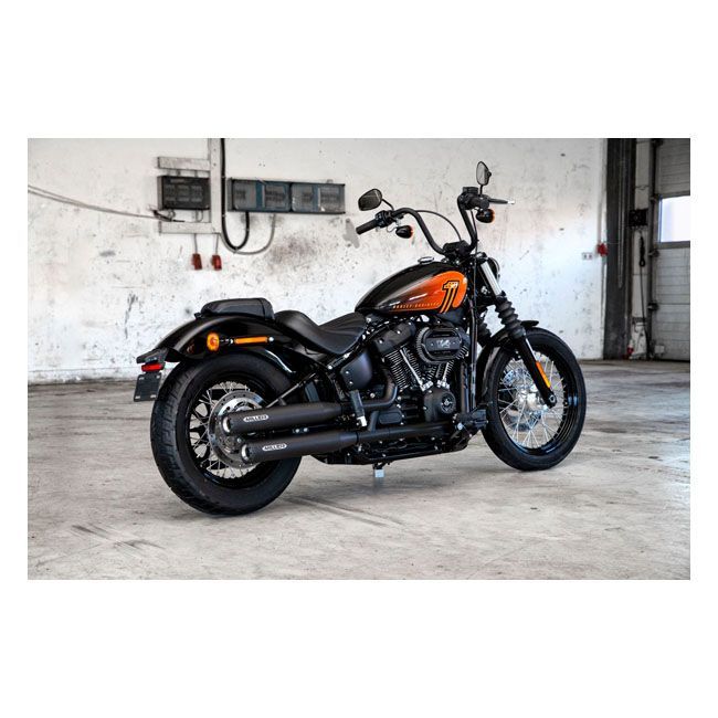 21-23 Softail- Set de DOS Escapes HOMOLOGADOS MILLER, DESTINY SLIP-ON SILENCIADORES NEGROS