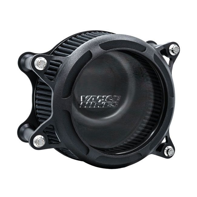 Filtro de aire VANCE & HINES, VO2 INSIGHT AIR INTAKE. WRINKLE Negro para XL y SOFTAIL
