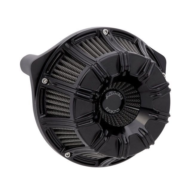 Filtr de aire ARLEN NESS, INVERTED AIR CLEANER KIT '10-GAUGE' Negro para XL y  SOFTAIL