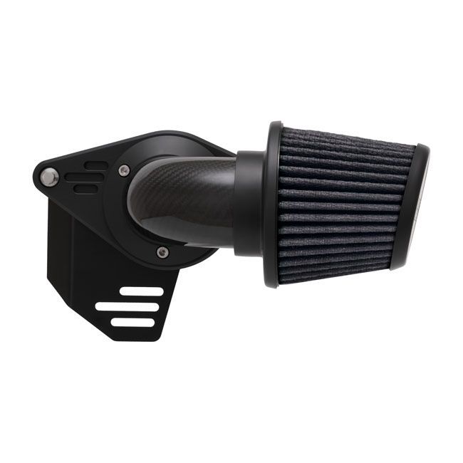 Filtro de aire cónico Vance & Hines, VO2 FALCON AIR INTAKE. WEAVED CARBON FIBER Negro para XL y SOFTAIL