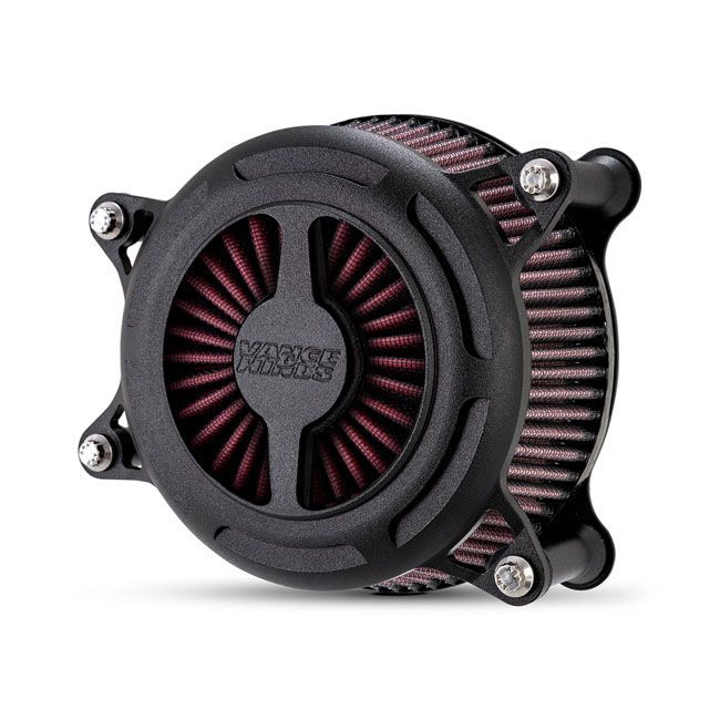 Filtro de Aire Vance & Hines, VO2 BLADE AIR CLEANER KIT. WRINKLE Negro para XL y Softail