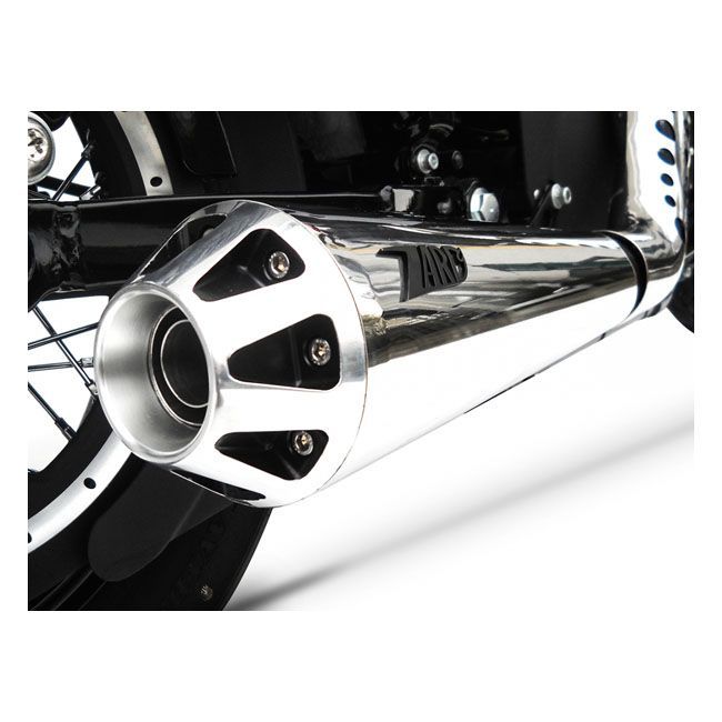 XL 03-13- Escape completo HOMOLOGADO  ZARD CONICAL 2-1 SPORTSTER EXHAUST SYSTEM Cromado